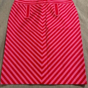 Red and pink striped cacharel Skirt